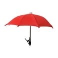 thumbnail image 2 of Red Phone Umbrella Clip On Sun Shade, Anti Glare UV Protection Waterproof Cell Phone Umbrella Stand for Outdoor Selfies Video Calls Photography, Adjustable Angle Polyester Mini Parasol, 2 of 6