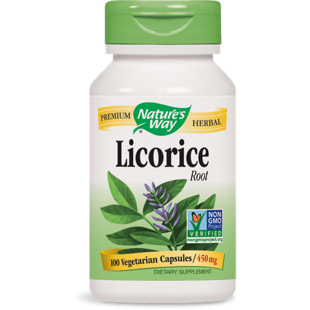 Nature's Way Licorice Root 450 mg Non-GMO Project, Tru-ID? Certified, 100 (Best Way To Kill Bamboo Roots)