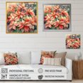 thumbnail image 4 of Designart "Red Blossoming Poinsettias III" Floral Poinsettia Wall Art For Bathroom, 4 of 5