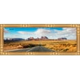 thumbnail image 5 of 8x24 Gold Thin Bamboo Picture Frame - UV Acrylic, Foam Board Backing, Hanging Hardware, 5 of 9