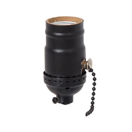 

B&P Lamp® Pull Chain Socket Satin Black Finish