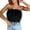 Black, variant on Summer tops for women Women's Casual Sexy Hollow Out Suspender Vest with Top Bra Top Inside Tops Black 4(S)