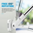 thumbnail image 2 of Flag Pole Kit White 1Set Homeowners Event Organizers Aluminum Alloy, 2 of 5