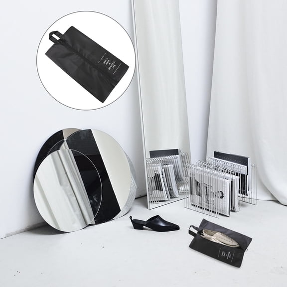 Raindrops  4 Pcs Small Waterproof Shoe Bag Travel Shoes Organizer Luggage Pouch Bags Miss