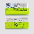 thumbnail image 3 of ROYALITA 2-Pack Acrylic Magazine Holder Brochure Holder, 17" Record Holder Magazine Rack, Fashion Hanging Bookshelf Literature Storage Rack for Waiting Room, Living Room, Office, Green 17 Inch, 3 of 5