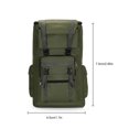 thumbnail image 3 of Toystoory al aire libre 120L Bolso de hombro de gran capacidad de mochilero de múltiples capas de poliéster plegable y Ropa Deportiva, Zapatos Verde, 3 of 6