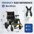 thumbnail image 5 of STACOO Foldable Electric Wheelchair for adults, All Terrain Smart Motorized Wheelchair, Senior-Friendly Power Chair with 360° Joystick, Long-Range Mobility Scooter, 5 of 11