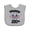 AC-Heather Grey, variant on Inktastic USA Patriotic Happy 250th Girls Baby Bib