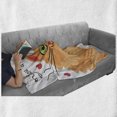 thumbnail image 5 of Best Friend Soft Flannel Fleece Throw Blanket, You Are My Best Friend Kitten Hearts, Cozy Plush for Indoor and Outdoor Use, 50" x 70", Peach Multicolor, by Ambesonne, 5 of 5