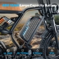 thumbnail image 4 of 20"×4.0 Fat Tire Electric Mountain Bike for Adults, 1500W Peak Dual Motor, 48V 15Ah Removable Battery, UL2849 Certified Off-Road E-Bike, 4 of 7