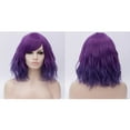 thumbnail image 6 of Unique Bargains Wigs for Women 14" Gradient Purple Curly Wig with Wig Cap, 6 of 6