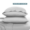 thumbnail image 6 of Bare Home Pillowcase Set - Premium 1800 Collection - Double Brushed - Ultra Soft - Toddler Size, Cloud Gray, 2 Count, 6 of 7