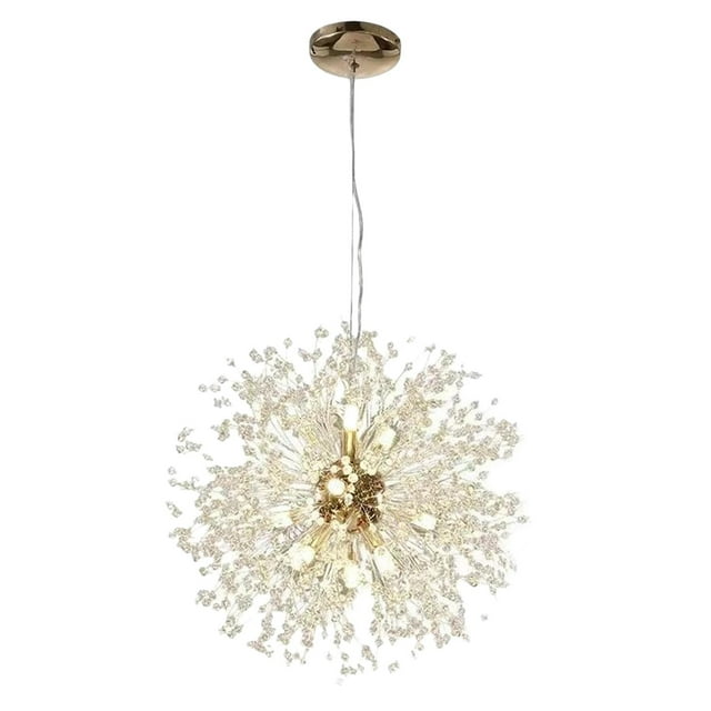 Lámpara colgante de de cristal de estilo nórdic entrada, sa de estar, luz cálida Luz Yuyangstore candelabro de cristal