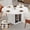 White Faux Marble, variant on IBF Round Dining Table with Storage, Black Faux Marble Kitchen Tables for 4-6 People, 47" Modern Dining Room Tables with Fridge Space, Wood Circle Dinner Table for Home, Black Marble, Only Table