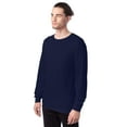 thumbnail image 4 of Hanes Long-Sleeve T-Shirt 4-Pack Tee ComfortSoft Men's 100% Cotton Heavyweight, 4 of 5