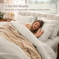 thumbnail image 4 of Bare Home Organic Cotton Duvet Cover Set, Percale Weave, Twin/Twin XL, French Beige, 4 of 10