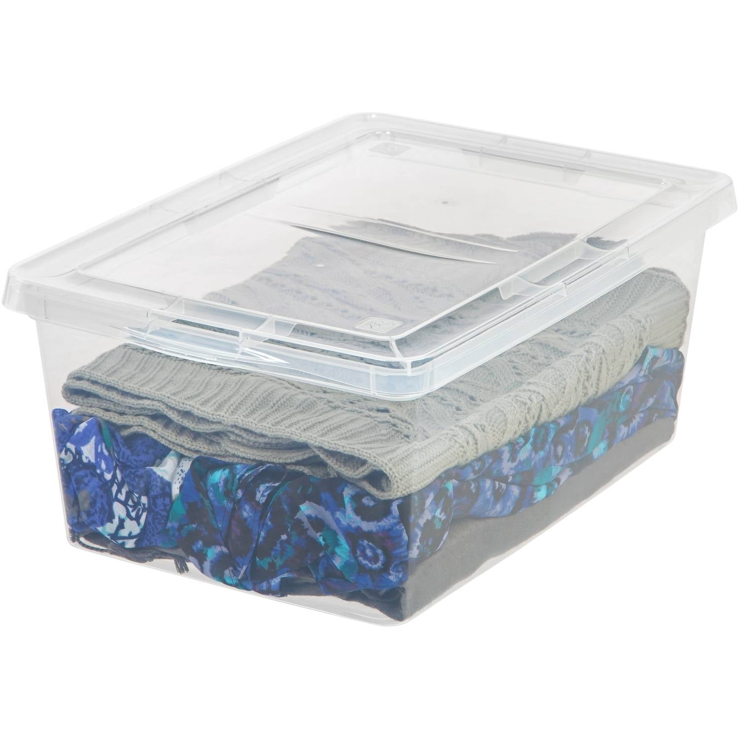 IRIS USA 17 QT Plastic Storage Box, Clear, 1 Pack Images IRIS USA 17 QT Plastic Storage Box, Clear, 1 Pack