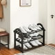 thumbnail image 5 of Zapatero, de tres niveles, zapatero, uso diario, armario del dormitorio, entrada, dormitorio, zapatero simple de tres capas - Negro, 5 of 6