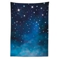 thumbnail image 3 of Ambesonne Night Tablecloth Rectangular Table Cover, Vibrant Star Ombre Sky, 52"x70", Pale Blue Dark Blue, 3 of 4