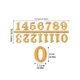 thumbnail image 2 of 1pc Silver Arabic Numeral Plate, 2 of 5