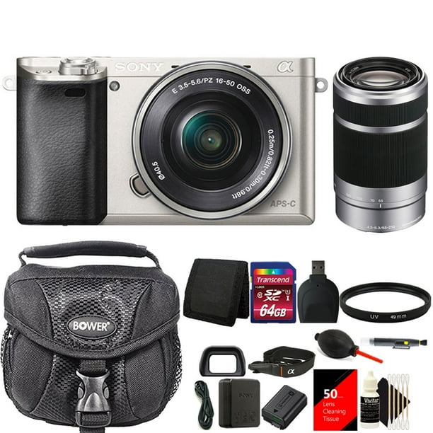 Tanrının hapşırık Melbourne Sony Alpha A6000 Mirrorless Digital Camera + 16-50mm Lens + 55-210 with 64GB Top Accessory Kit - Walmart.com Tanrının hapşırık Melbourne Sony Alpha A6000 Mirrorless Digital Camera + 16-50mm Lens + 55-210 with 64GB Top Accessory Kit - Walmart.com