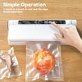 thumbnail image 4 of LivinVeluris Fully Automatic Vacuum Sealer Machine with 20 Bags – Heavy Duty Food Saver for Freshness Preservation | One-Touch Operation, Digital Display, Super Suction Power, 4 of 8