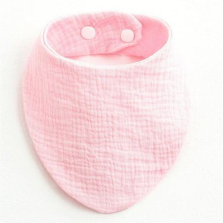 

QWZNDZGR Muslin Baby Bibs 1Pcs Baby Bandana Drool Bibs 100% Cotton for Unisex Boys Girls Solid Colors Bibs for Teething and Drooling