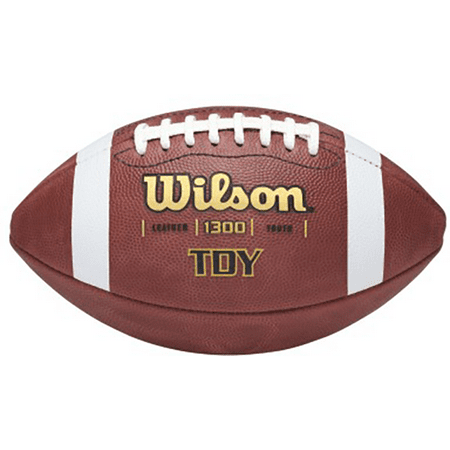 Wilson TDY Youth Leather Football With Grip Stripes