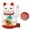 White, variant on Suodoka Solar Powered Wealth Welcoming Cat Waving Arm 6.3 Inch Lucky Money Fortune Cat Figurine for Home Car Office Desk Decoration, White
