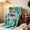 60#Multicolor, variant on Christmas Throw Blanket, Santa Tree Holiday Patterned Cozy Accent with Soft Warm Feel and Easy Care, Festive Nap Blanket for Sofa Bedroom Office Holiday Parties