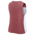 thumbnail image 3 of Women's Fanatics Maroon/White Texas A&M Aggies Colorblock High Neck Tank Top, 3 of 3