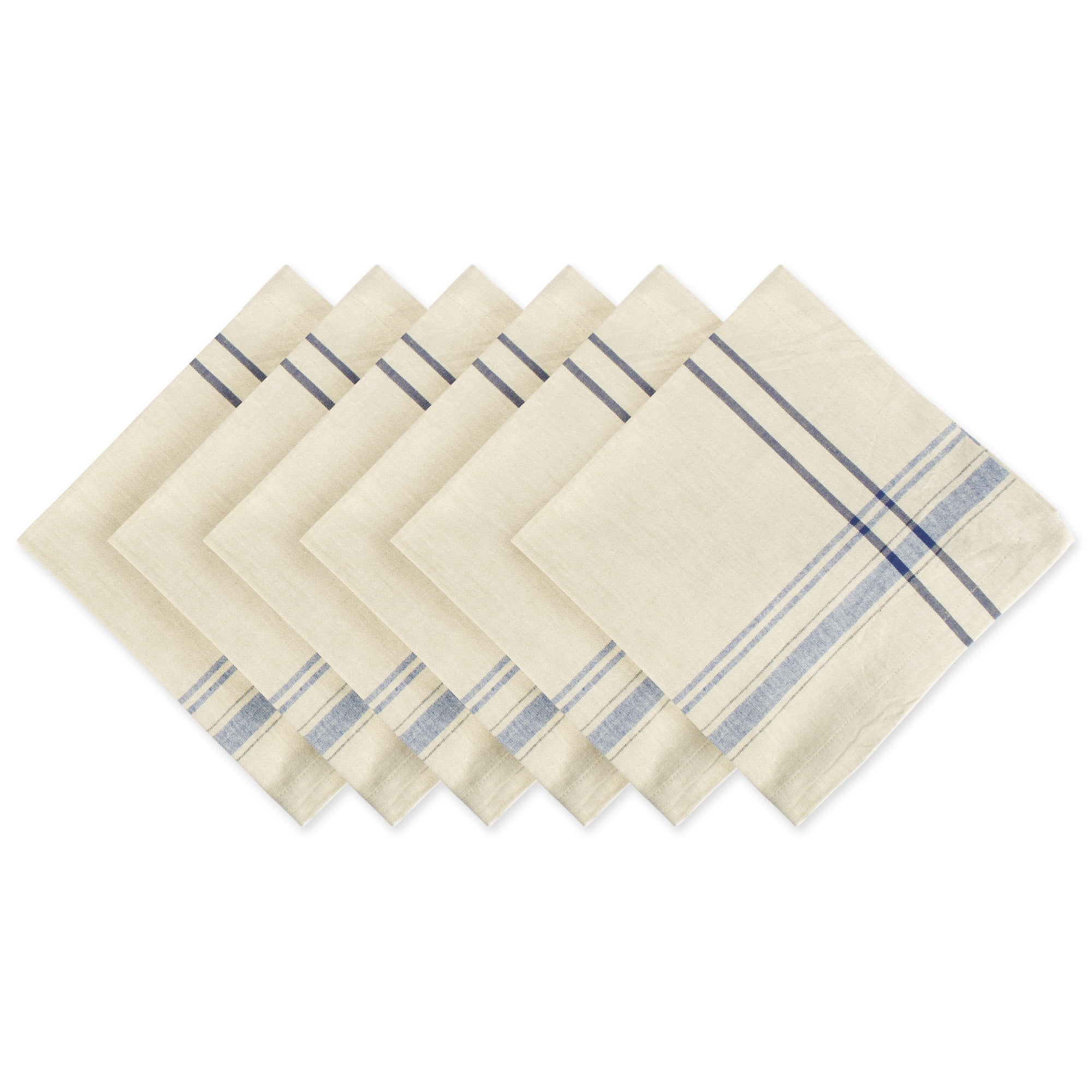Ticking stripe Cotton. Classic Stripe Napkin Set of 4 Stripe Table Napkin 