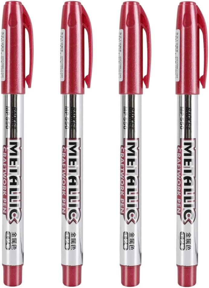 Metallic Marker Pens, Metallic Permanent Paint Pens, Plastic Art Crafts
