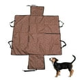 thumbnail image 6 of Unique Bargains 1 Pc Durable Double Layer Pet Car Seat Cover for Dog Cat Brown, 6 of 6
