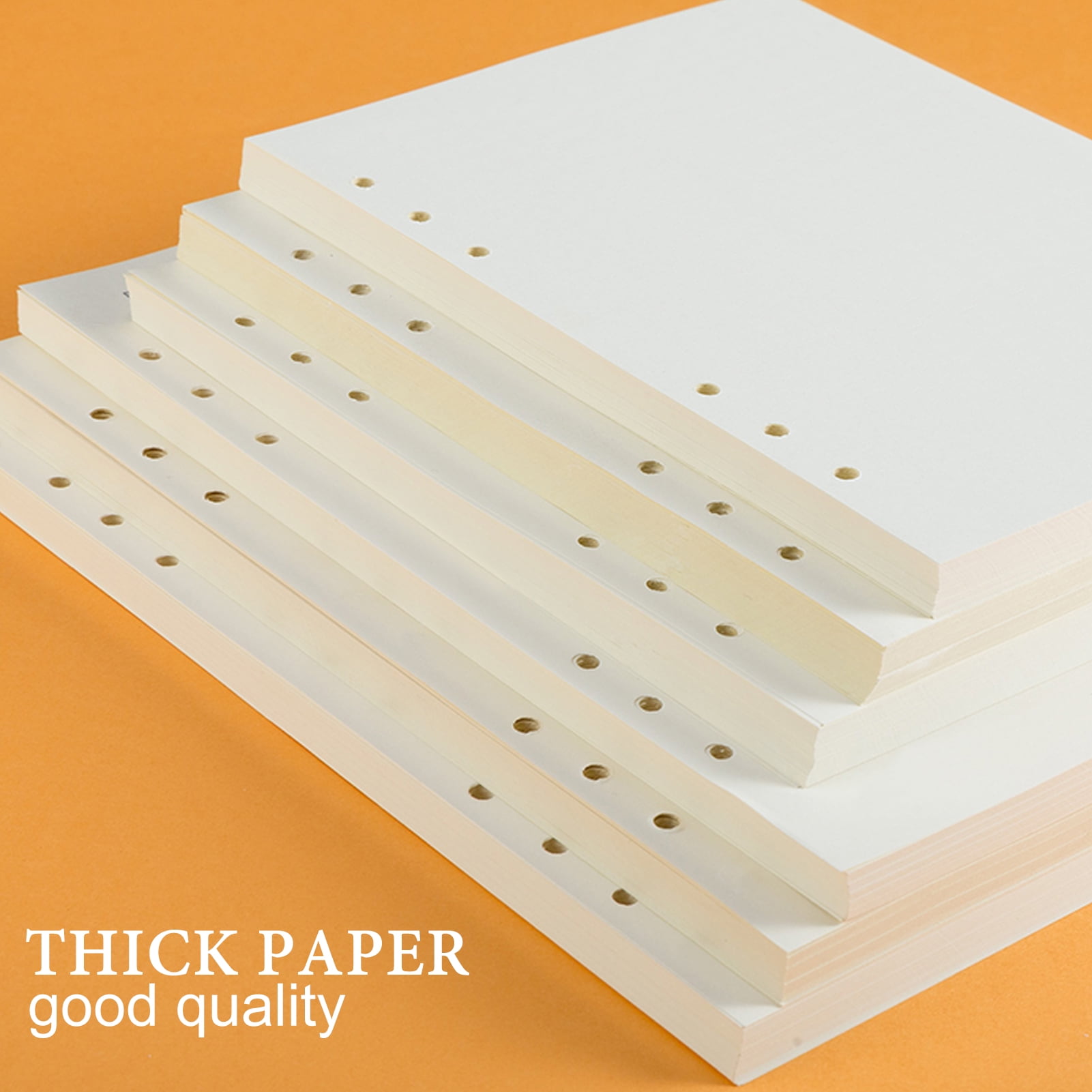 Homelove A5 Refill Paper [240 Sheets 480 Pages] 100 GSM Thick Blank Paper  6-Hole Punched Filler Inserts for 6 Ring Binder Journal Notebook 