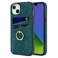 thumbnail image 1 of Nalacover for iPhone 14 Plus 6.7 inch Wallet Back Case,Luxury PU Leather Soft TPU Anti-Drop Shockproof Two Card Slots with Finger Ring Holder Kickstand Ultra Slim Phone Cover.Blue, 1 of 8