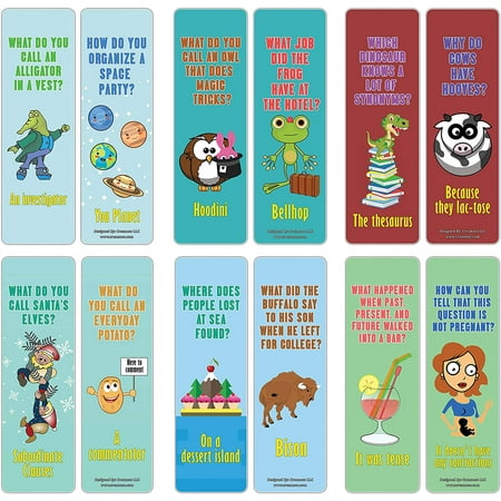 English Grammar Puns Bookmarks (60-Pack) â€“ Funny Jokes and Puns Book Page  pers â€“ Awesome Bookmarks | Walmart Canada