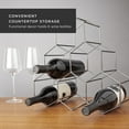 thumbnail image 3 of Viski Geo Set of 1 Freestanding Racks & Cabinets, Holds 6 Bottles, Countertop Wine Rack, 14.25", Gunmetal Black, 3 of 5