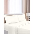 thumbnail image 3 of Casavia - Natural 100% Cotton Sheets Queen Sheet Set, Premium Bedding Sets- 400 Thread Count- Soft Sateen 100% Cotton - Deep Pocket, Easy Fit, Queen Sheets, 4 Piece Bed Sheets Queen - Cream, 3 of 5
