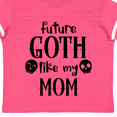 thumbnail image 4 of Inktastic Future Goth Like my Mom with Skulls Boys or Girls Toddler T-Shirt, 4 of 5
