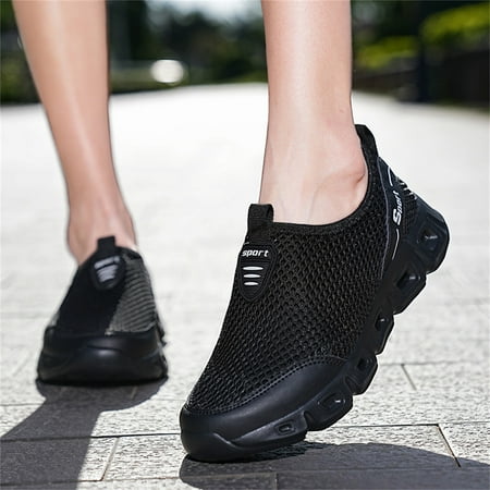 

Vedolay Sneakers Womens Sneakers Cutout Breathable Comfort Soft sole Non-Slip Leisure Shoes Black 7.5
