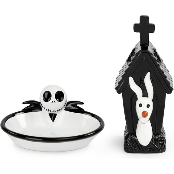 Disney Nightmare Before Christmas 2 Piece Soap Dish & Toothbrush Holder Set