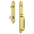 thumbnail image 2 of Grandeur 848420 Arc Solid Brass Rose Dummy Full Plate "C" Grip Handleset - Grey, 2 of 5