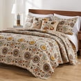 thumbnail image 3 of Global Trends Alta Reversible 100% Cotton Quilt Set with Decorative Pillows, 5-Piece King/Cal King, 3 of 4