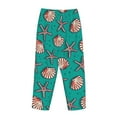 thumbnail image 5 of Balery Starfish and Shell print Women's Pajama Pants,Ultra Lightweight Pjs,Lounge Pant-, 5 of 9