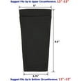 thumbnail image 2 of 2 Pairs Shin Guard Sleeves Soccer Guard Sleeves for Soccer Sports, Black Color, 2 of 5