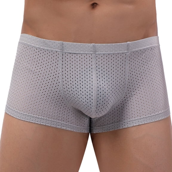 Sngxgn Men's Briefs, Soft and Breathable Underwear with ComfortFlex Waistband(Grey,XXL)