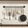 thumbnail image 5 of SUNFICON Hat Rack for Wall with 30 Hooks, Hat Organizer Holder for Baseball Caps, Cap Organizer Hanger, Hat Hanger for Closet, Black Hat Holder with Clips 3 Pack, 5 of 9