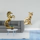 thumbnail image 2 of Elegante Escultura De Caballo Y Gato Hecha A Mano, Figura De Animal De 30 Cm De Alto, Decoración De Mesa, Adorno Artesanal Para Hoteles, Estanterías, Chimeneas, Ligero., 2 of 8