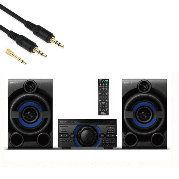 SONY Bluetooth Stereo System Audio System W CD, USB, FM Radio, Audio in, TV, + NeeGo 3.5mm Jack